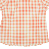 JACK WOLFSKIN Womens Shirt Orange Check 2XL