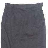 BARDEHLE Pocketed Womens Straight Skirt Black Knee Length UK 14