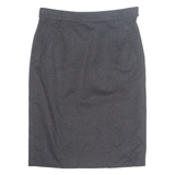 BARDEHLE Pocketed Womens Straight Skirt Black Knee Length UK 14