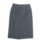 Womens Straight Skirt Black Midi 90s Striped M