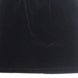 NON STOP CITY Womens Straight Skirt Black Short Velvet M