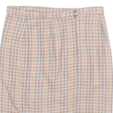 Womens Straight Skirt Beige Knee Length Chevron M