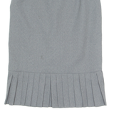 Womens Flare Skirt Grey Knee Length S