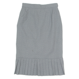 Womens Flare Skirt Grey Knee Length S