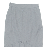 Womens Flare Skirt Grey Knee Length S