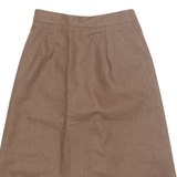 Womens A-Line Skirt Brown Midi S