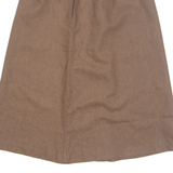 Womens A-Line Skirt Brown Midi S