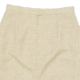 BURTON Womens Straight Skirt Beige Knee Length Wool M