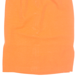 MODELE Womens Straight Skirt Orange Knee Length S
