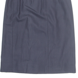 Womens Straight Skirt Blue Midi S