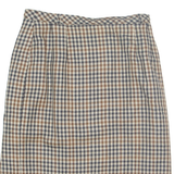 Womens Straight Skirt Beige Knee Length Houndstooth M