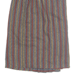 Womens Peasant Skirt Grey Midi Crazy Pattern S