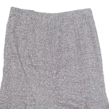 PRESTIGE Womens Peasant Skirt Grey Midi Spotted UK 14