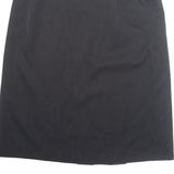 HAMMER Womens Pleated Skirt Black Midi M