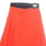 Womens A-Line Skirt Red Long M
