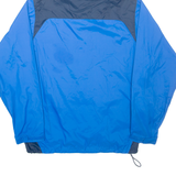 COLUMBIA Cape Epic Mens Rain Jacket Blue Nylon Hooded M
