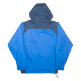 COLUMBIA Cape Epic Mens Rain Jacket Blue Nylon Hooded M