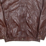 MODA PELLE Mens Jacket Brown Leather XL