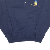MEDIAWARE Mens Sweatshirt Blue Collared M