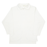 DEESSE Womens Sweatshirt Cream 1/4 Zip M