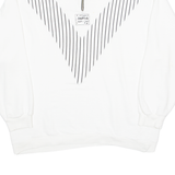 SPORTLIFE Womens Sweatshirt White 1/4 Zip L