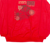 RIVER'S EDGE Mens Sweatshirt Red Crewneck M