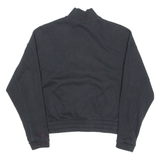 CHAMPION Womens Sweatshirt Black 1/4 Zip S