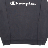 CHAMPION Mens Sweatshirt Black Crewneck S