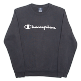 CHAMPION Mens Sweatshirt Black Crewneck S