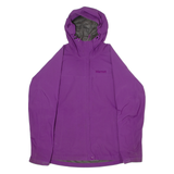 MARMOT Womens Rain Jacket Purple Hooded L