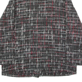 KINGFIELD Womens Blazer Jacket Black Knit Wool 90s Check UK 16