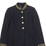 ZARA Womens Military Coat Blue S