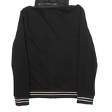 ZARA Mens Quilted Jacket Black Hooded M