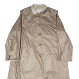 CLAUDE HARVEY Womens Trench Coat Brown L
