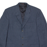 PIERRE CARDIN Mens Blazer Jacket Blue Herringbone L