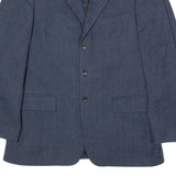 PIERRE CARDIN Mens Blazer Jacket Blue Herringbone L
