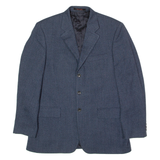 PIERRE CARDIN Mens Blazer Jacket Blue Herringbone L