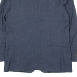 PIERRE CARDIN Mens Blazer Jacket Blue Herringbone L