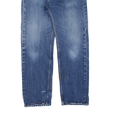 LEVI'S 505 Jeans Mens Blue Regular Straight Stone Wash W36 L32