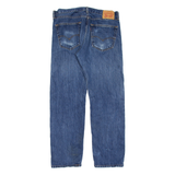 LEVI'S 505 Jeans Mens Blue Regular Straight Stone Wash W36 L32