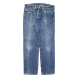 LEVI'S 505 Jeans Mens Blue Regular Straight Stone Wash W34 L30