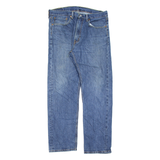 LEVI'S 505 Jeans Mens Blue Regular Straight Stone Wash W36 L32
