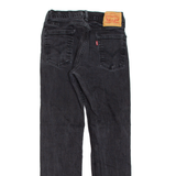 LEVI'S 514 Jeans Mens Black Slim Straight Charcoal Wash W29 L30