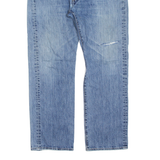 LEVI'S 501 Jeans Distressed Mens Blue Regular Straight Stone Wash W36 L30