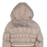 JUST CAVALLI Womens Puffer Jacket Brown Hooded L