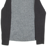 THE NORTH FACE Womens Fleece Jacket Grey Knit Colourblock S