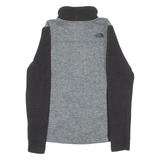 THE NORTH FACE Womens Fleece Jacket Grey Knit Colourblock S