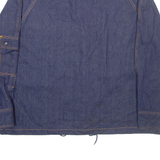 Check Womens Denim Jacket Blue 2XL