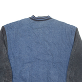 DUAL CONTROL Mens Bomber Jacket Blue XL