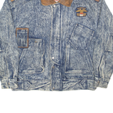 OUI INT'L Mens Denim Jacket Blue 90s M